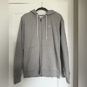 Nike Men's Zip-Up Gray Sweater
